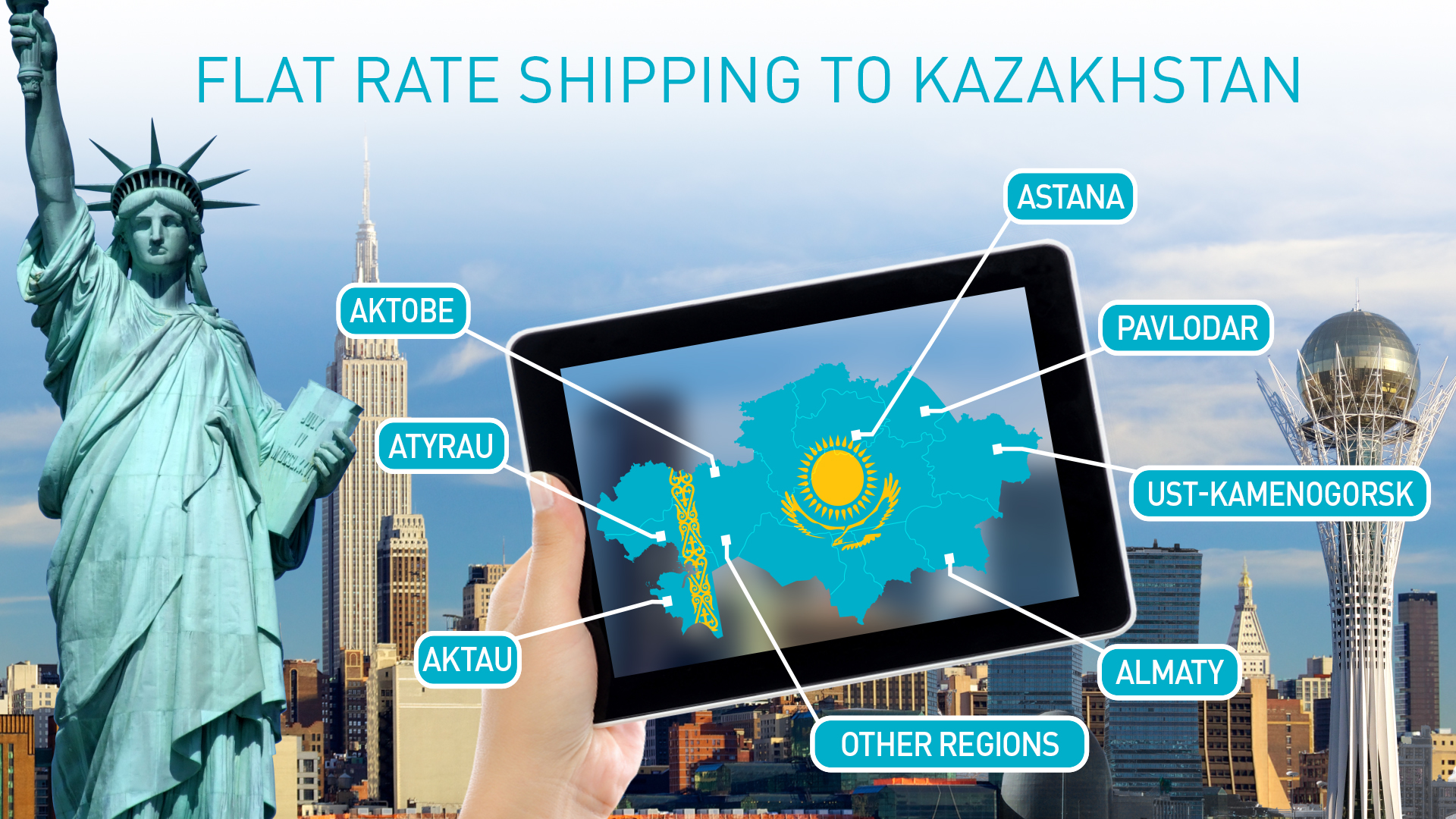 Flat Rate Shipping Now Available for Amazon Prime Products to Kazakhstan
